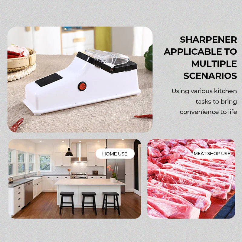 Electric Knife Sharpener - Coarse & Fine Settings for Kitchen Knives