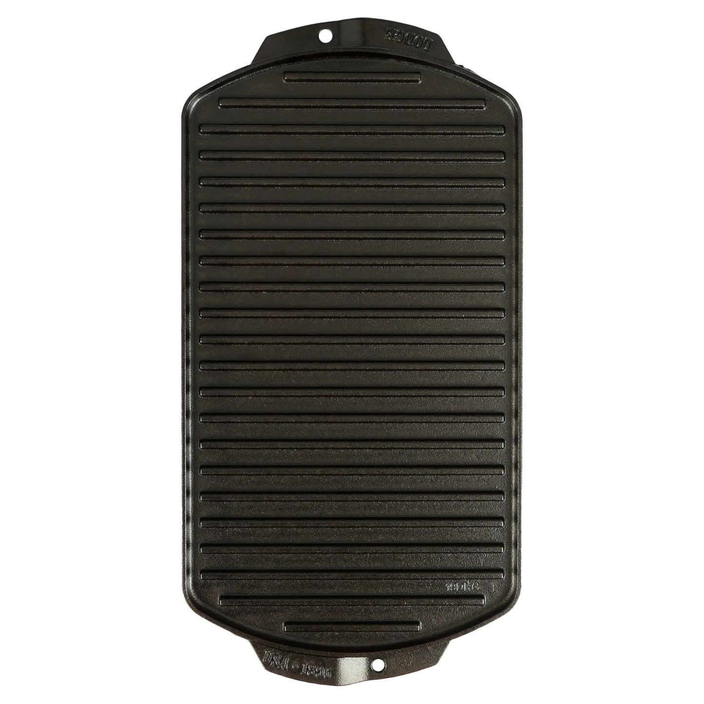 Cast Iron Reversible Grill/Griddle - Pre-Seasoned Dual-Sided Cooking Surface