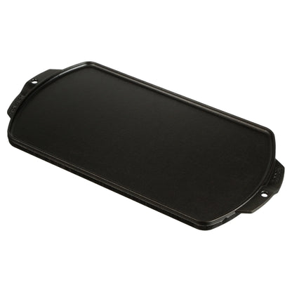 Cast Iron Reversible Grill/Griddle - Pre-Seasoned Dual-Sided Cooking Surface