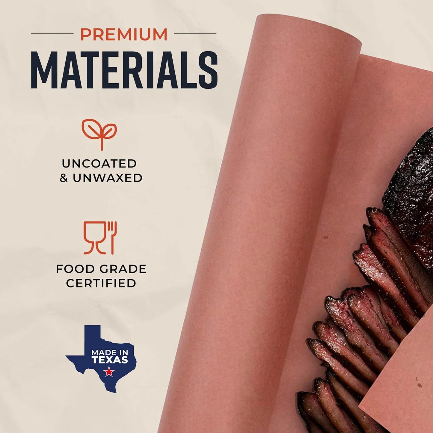 Pink Butcher Paper for Smoking Meat - 18 Inch x 175 Ft Roll (Made in USA)