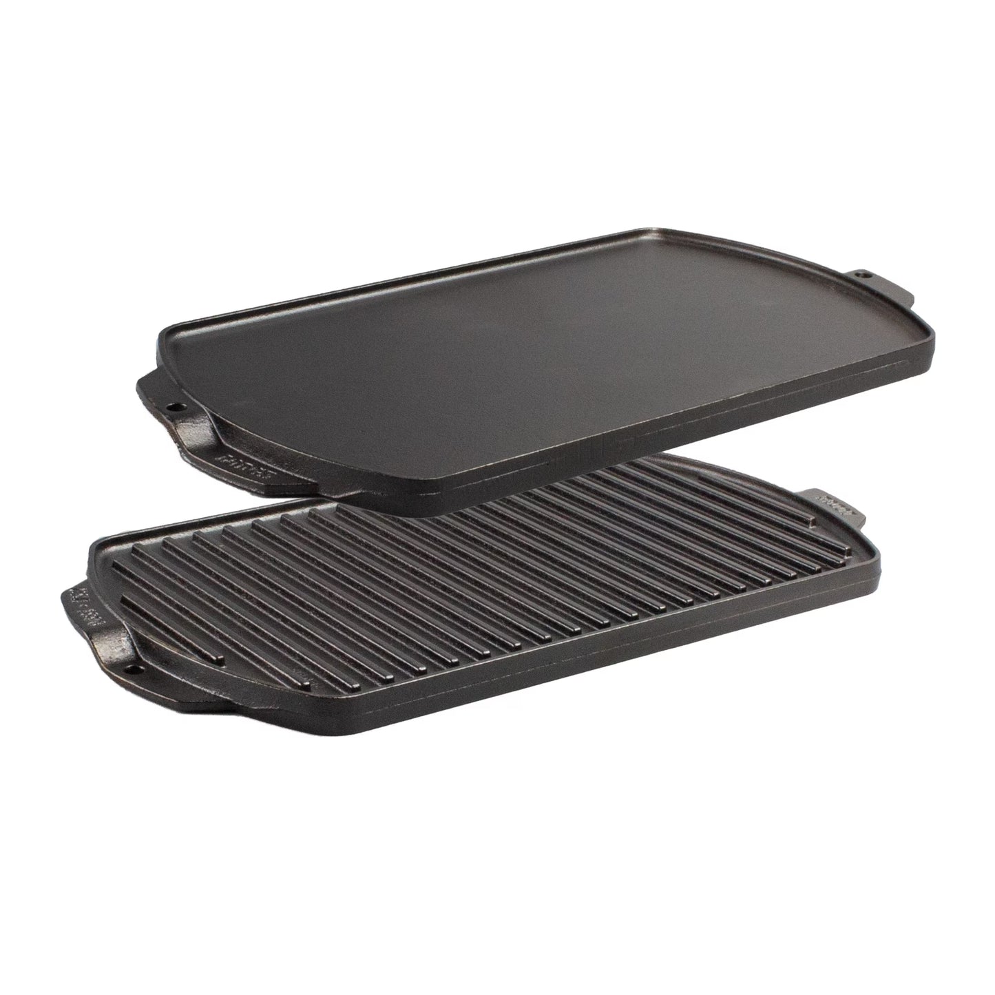 Cast Iron Reversible Grill/Griddle - Pre-Seasoned Dual-Sided Cooking Surface