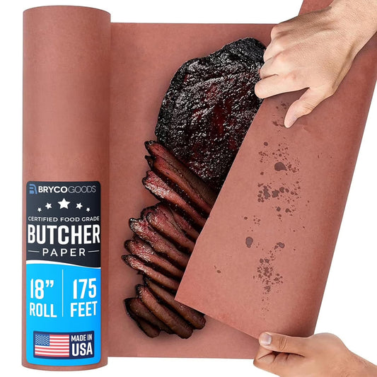 Pink Butcher Paper for Smoking Meat - 18 Inch x 175 Ft Roll (Made in USA)